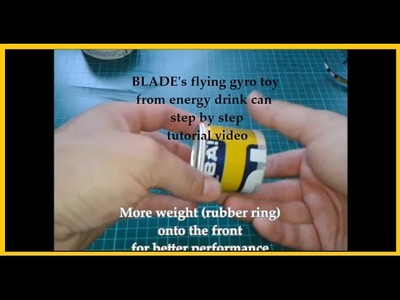 "BOMBAstic" - DIY flying gyro toy tutorial