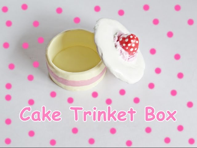 Cake Trinket Box. Scatolina a forma di torta - Polymer Clay Tutorial