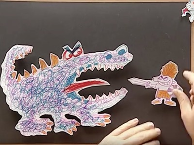 Crafts Ideas for Kids - Aligator | DIY on BoxYourSelf