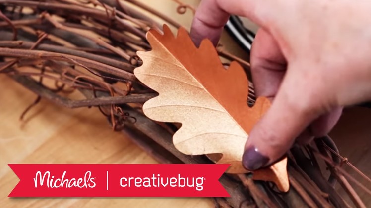Cricut Crafts - DIY Fall Leaves Wreath | Michaels & Creativebug