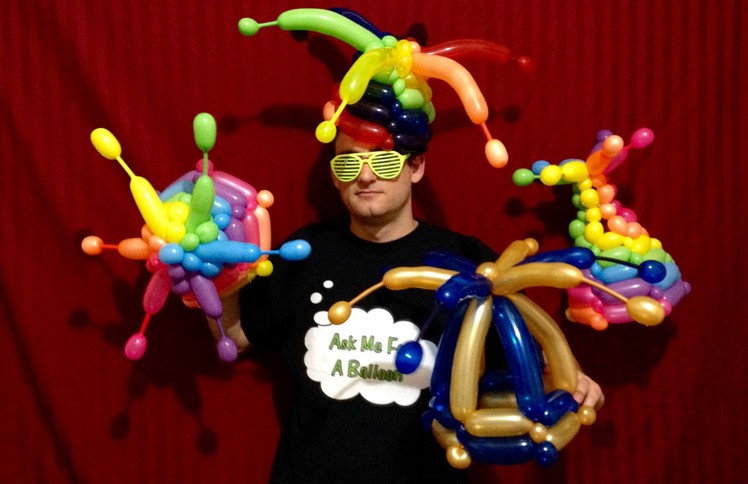 Deluxe Rainbow Balloon Jester Hats!