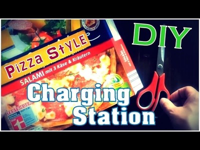 DIY Charging Holder for your Smartphone (using a pizza box) - *Upcycling*
