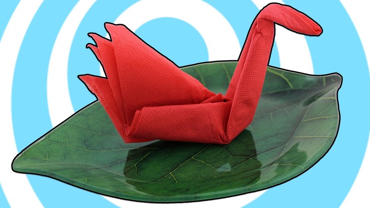 DIY: Easy Paper Napkins Crane (Swan) Table Decoration