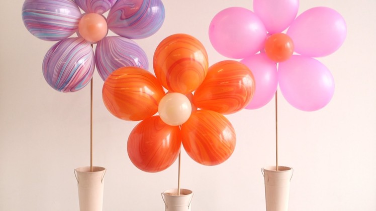 DIY Floral Balloon Bouquet
