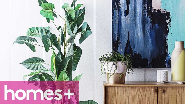 DIY IDEA: Painted metallic plant pots - homes+