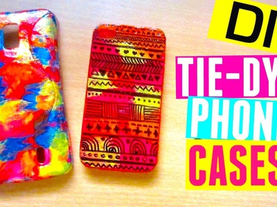 DIY Phone Cases with Nail Polish & Sharpie: Tie Dye & Tribal Print