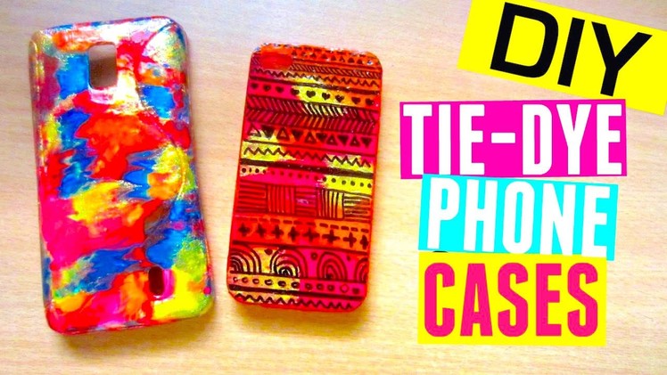 DIY Phone Cases with Nail Polish & Sharpie: Tie Dye & Tribal Print