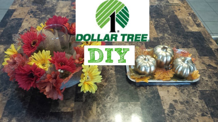 Dollar Tree Fall DIY centerpieces