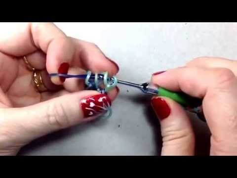 Even Steven bracelet tutorial (hook only) rainbow loom bands