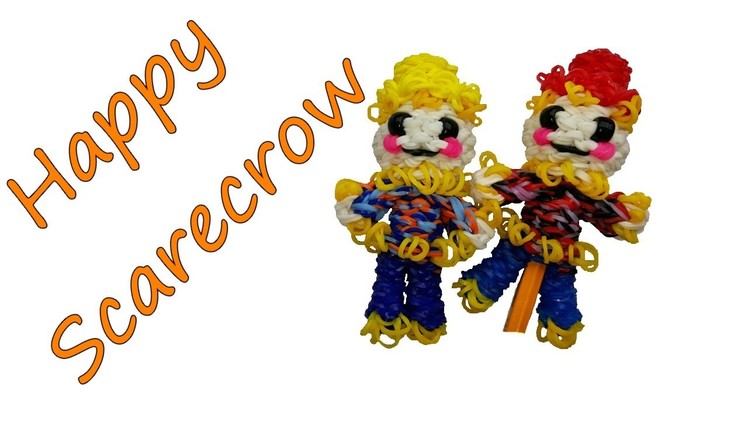 Happy Scarecrow Tutorial by feelinspiffy (Rainbow Loom)