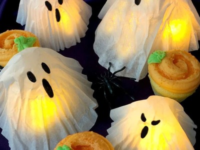 How To Create Cupcake Liner And Coffee Filter Ghosts! - DIY Crafts Tutorial - Guidecentral