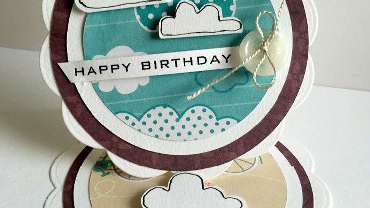 How To Make A  Birthday Themed Circle Easel Card - DIY Crafts Tutorial - Guidecentral