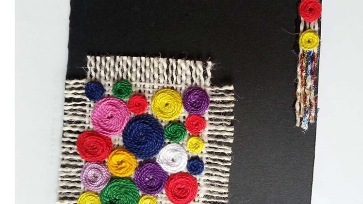 How To Make A Colorful Thread Rolls Card - DIY Crafts Tutorial - Guidecentral