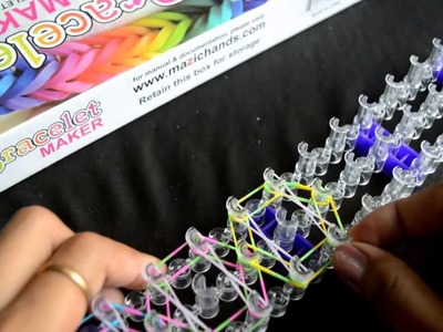 How to Make a Rainbow Loom Butterfly Bracelet - Step by Step Instruction Tutorial Video - Mazichands