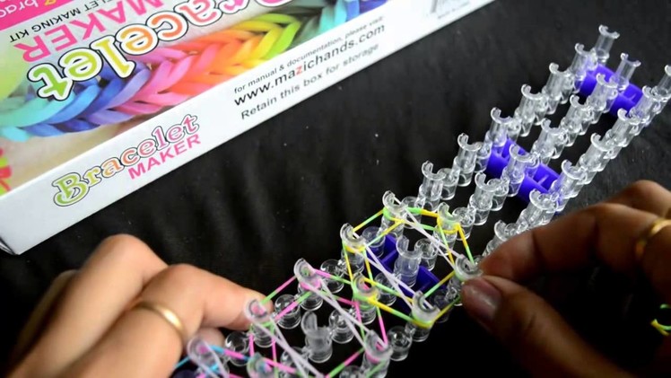 How to Make a Rainbow Loom Butterfly Bracelet - Step by Step Instruction Tutorial Video - Mazichands