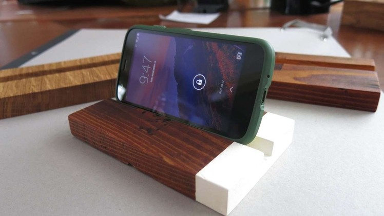 How To Make A Simple And Sleek Wooden Phone Stand - DIY Home Tutorial - Guidecentral