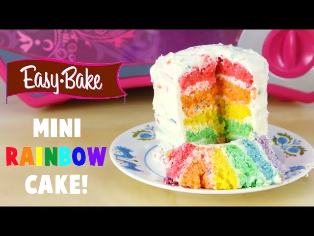 How to Make an Easy Bake Oven Mini Rainbow Cake and It's My Birthday!
