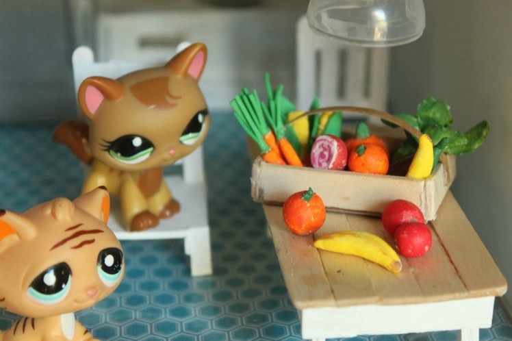 How to make LPS food LPS DIY | dollhouse miniatures diy