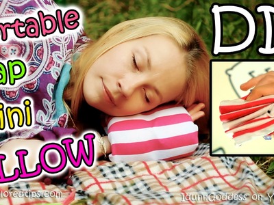 How To Make Portable Nap Mini Pillow - DIY Compact Travel Napping Pillow