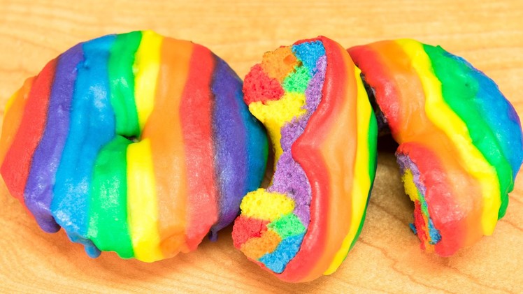 How to Make Rainbow Donuts (Rainbow Doughnuts) from Cookies Cupcakes and Cardio
