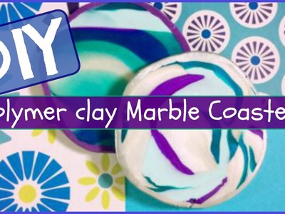 HOW TO: Polymer Clay Marble Coasters! - PINTEREST INSPIRED!