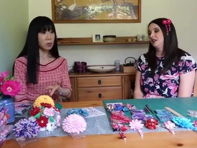 Let's learn how to make Kanzashi (Japanese hair ornament)!