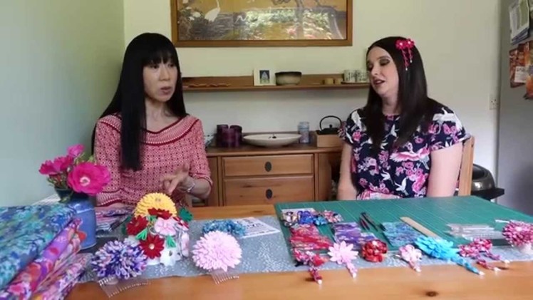 Let's learn how to make Kanzashi (Japanese hair ornament)!