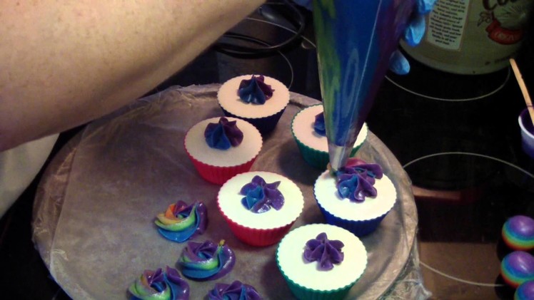 Making Rainbow Cupcakes (Monkey Farts)