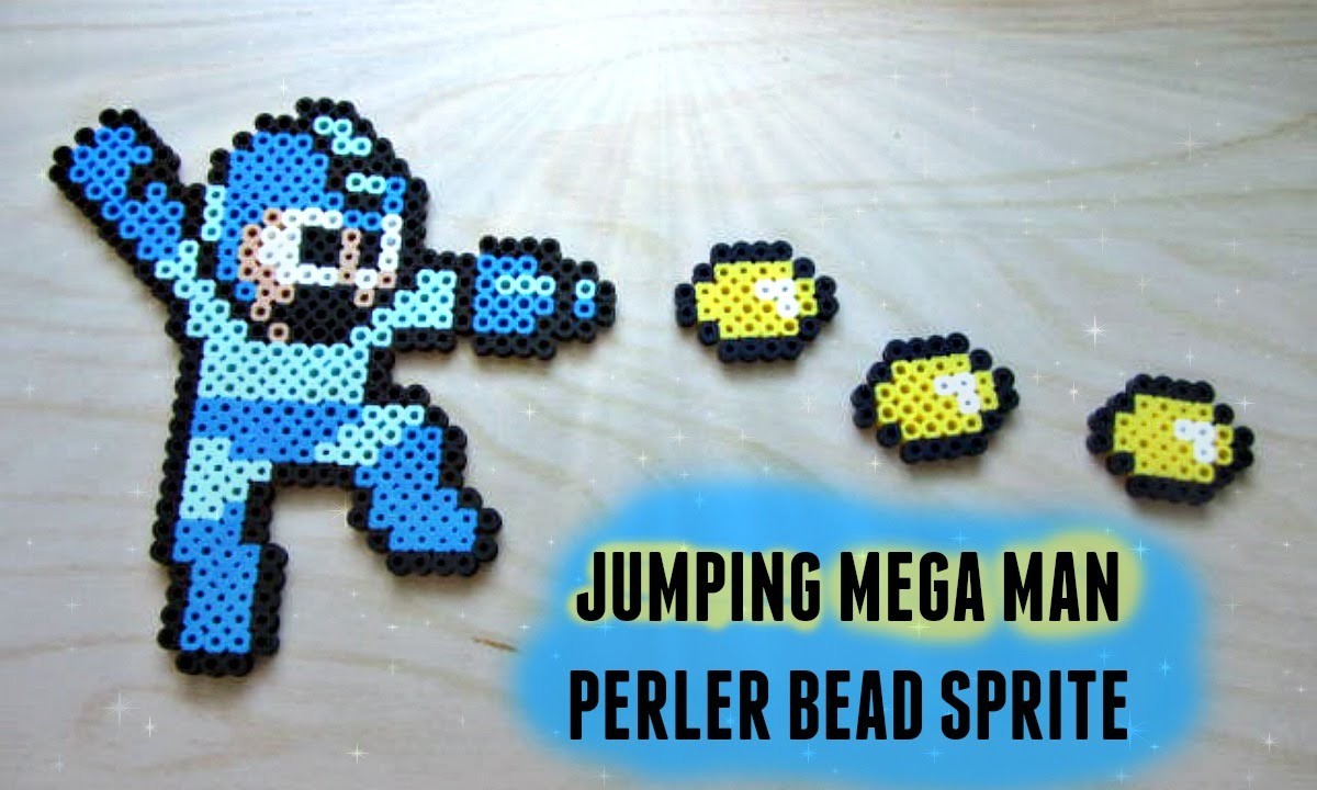 Mega Man vs Ryu: PART 2 MEGA MAN Perler Bead Tutorial