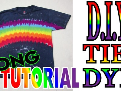 Midnight Rainbow Tie Dye Shirt [Long Tutorial]