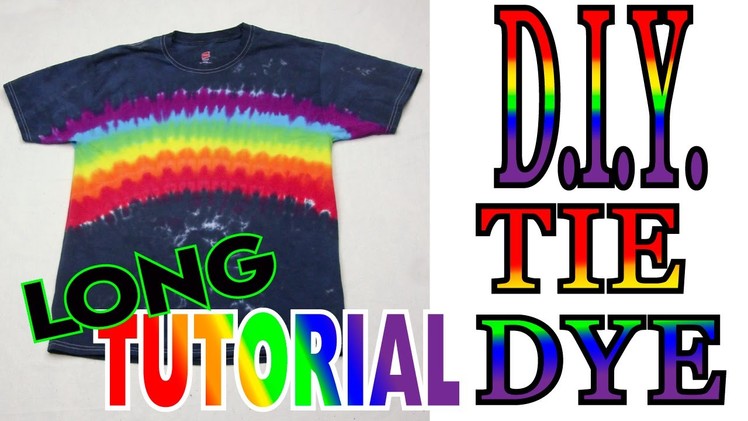 Midnight Rainbow Tie Dye Shirt [Long Tutorial]