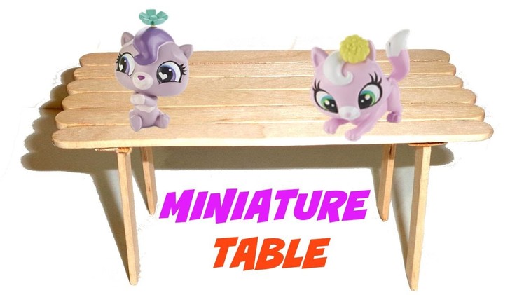 Miniature Doll Table Tutorial - Dollhouse DIY