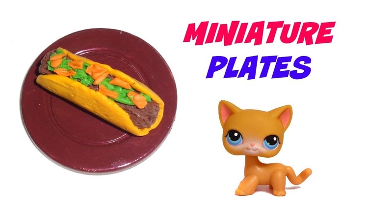 Miniature Dollhouse Plates - DIY LPS Accessories & Doll Crafts