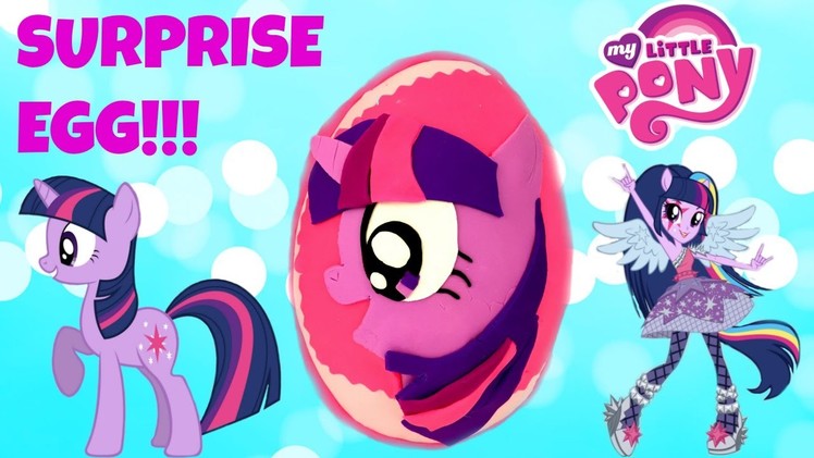My Little Pony Play Doh Twilight Sparkle Egg Rainbow Rocks Equestria Girls & Blind Bags!