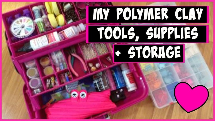 My Polymer Clay Tools, Supplies + Storage 2015  | CraftieAngie