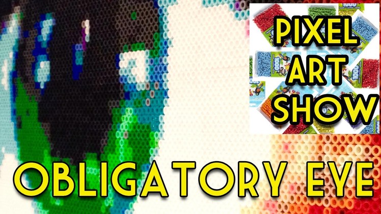 Perler Bead Huge Detailed Eye - Pixel Art Show
