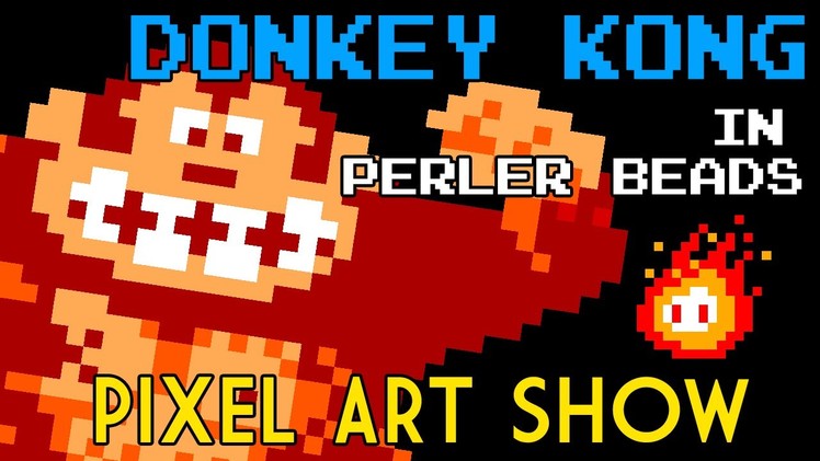 Perler Beads: Donkey Kong - Pixel Art Show