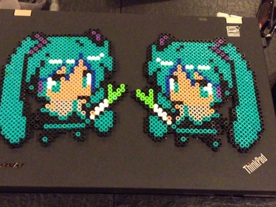 Perler Beads - Hatsune Miku + GIVEAWAY