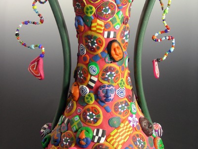 Polymer Clay Embellished Vases