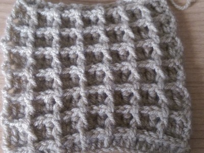 Punto Waffel all'uncinetto -  How to crochet