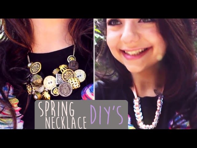 Quick Springtime Necklaces | DIY