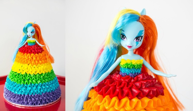 'Rainbow Dash' My Little Pony Doll Cake - CAKE STYLE