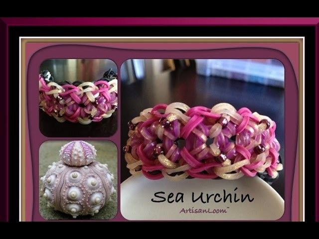 Rainbow Loom Band Sea Urchin Bracelet Tutorial.How To