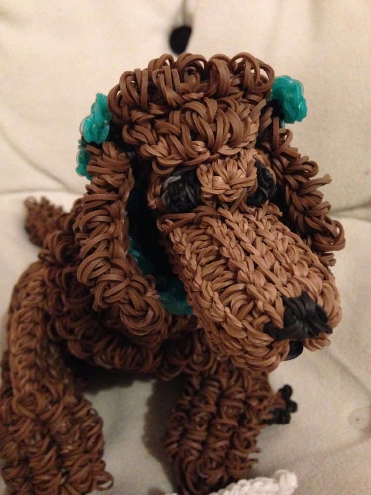 RAINBOW LOOM POODLE!!!!!  ELLA WON BEST OF DIVISION FOR IT AT OUR FAIR TRIP!!!!!