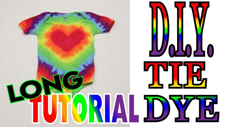 Tie Dye Heart Rainbow Baby Outfit [Long Tutorial]