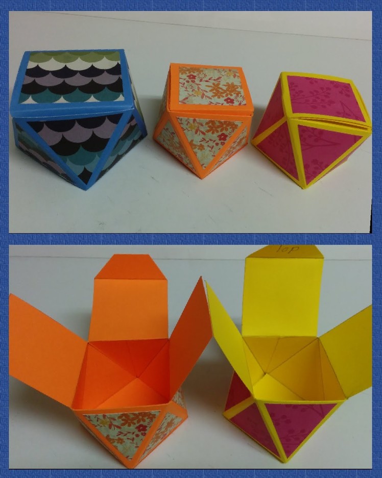 Art and Craft: How to make Diamond faceted gift box