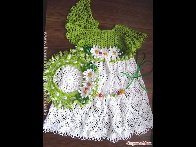Crochet dress| How to crochet an easy shell stitch baby. girl's dress for beginners 18