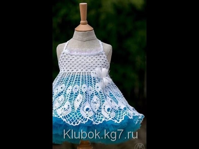 Crochet dress| How to crochet an easy shell stitch baby. girl's dress for beginners 55