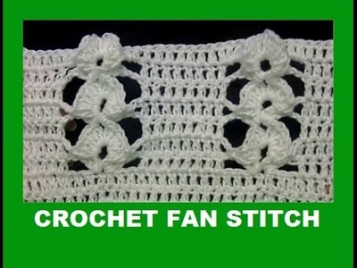 Crochet fan stitch-Relief stitch
