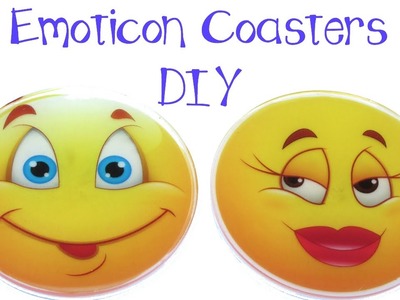 DIY Emoticon Coasters ~ Another Coaster Friday Craft Klatch Emoji